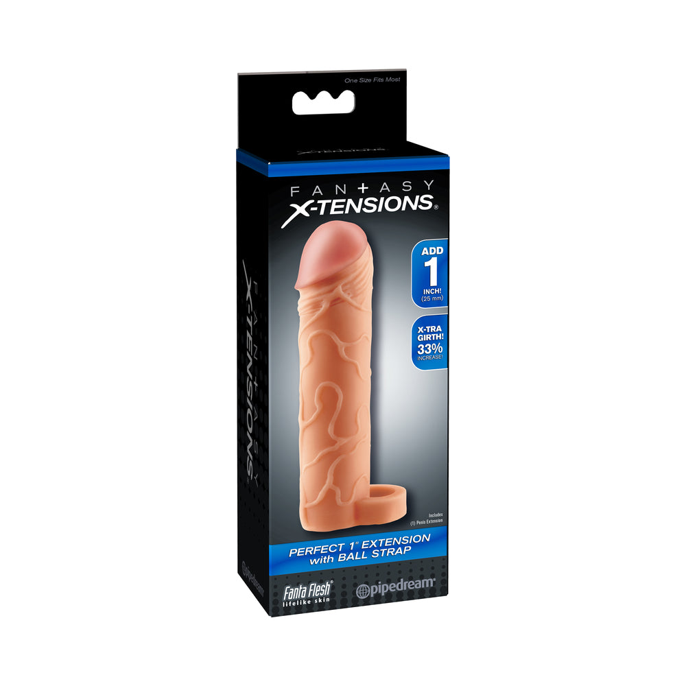 Perfect 1 inch Extension with Ball Strap Beige