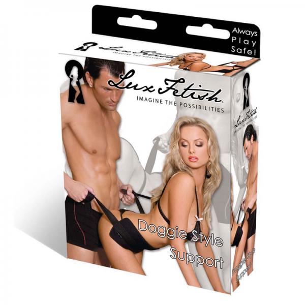 Lux Fetish Doggie Style Support Black Sex Sling