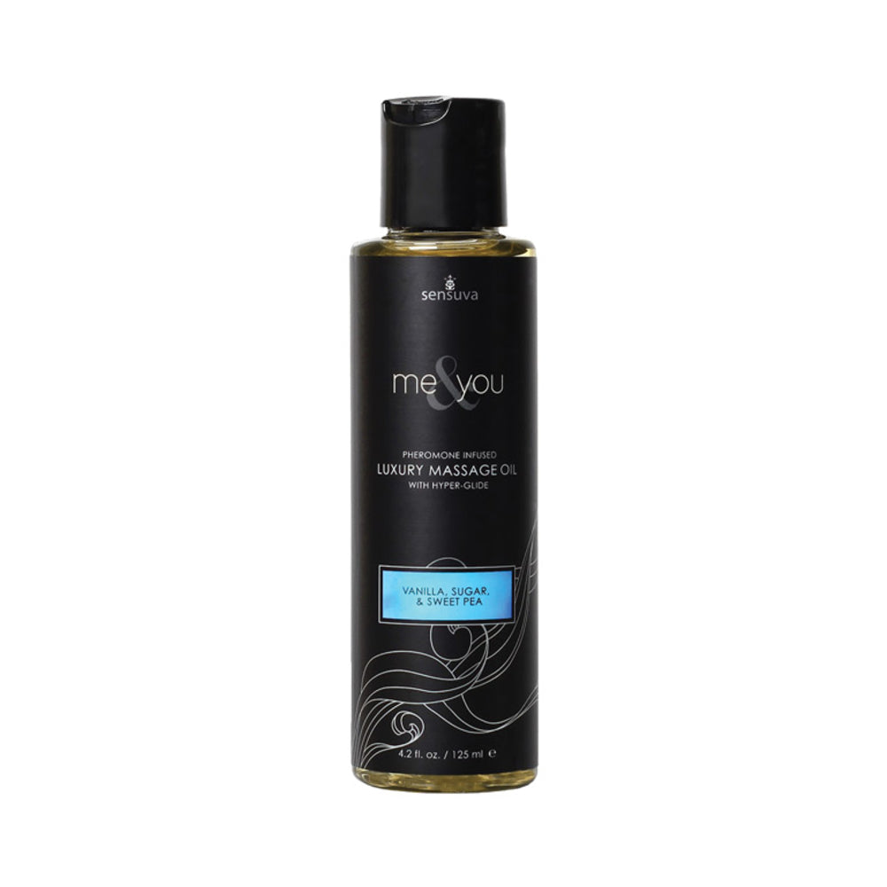 Me & You Massage Oil Vanilla, Sugar, Sweet Pea 4.2oz