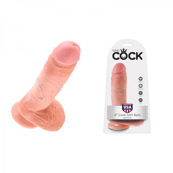 Kc 8 Cock W/balls Flesh