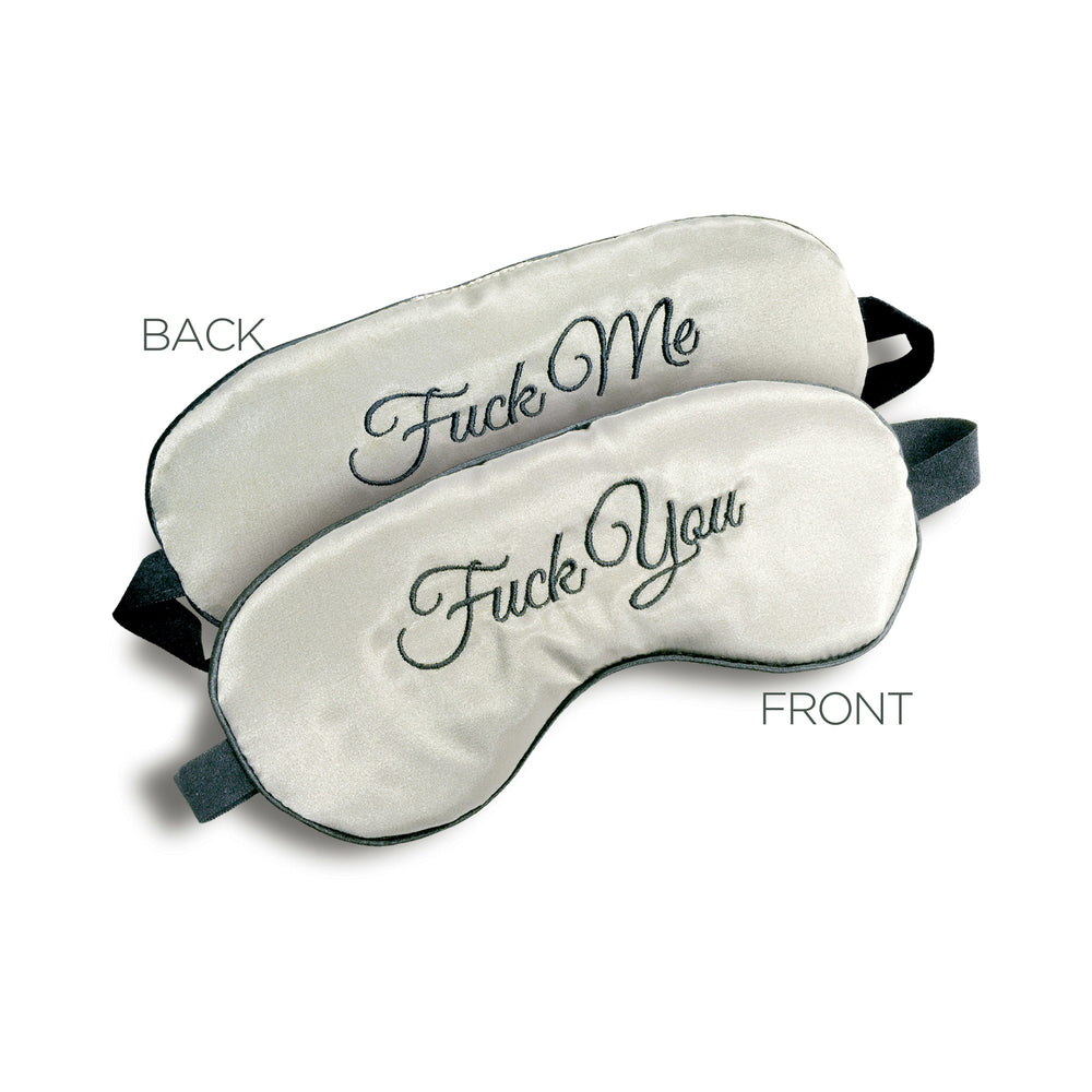 F-ck Me / F-ck You Mask Blindfold Gray