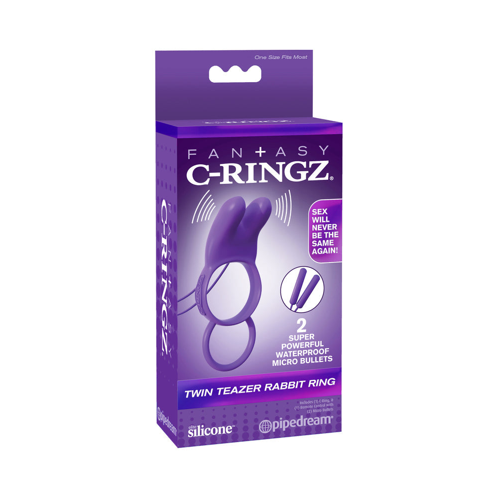 Fantasy C-Ringz Twin Teazer Rabbit Ring Purple