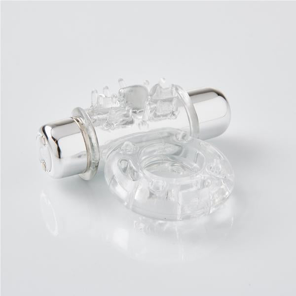 Nu Sensuelle Bullet Ring Cockring 7 Function - Clear