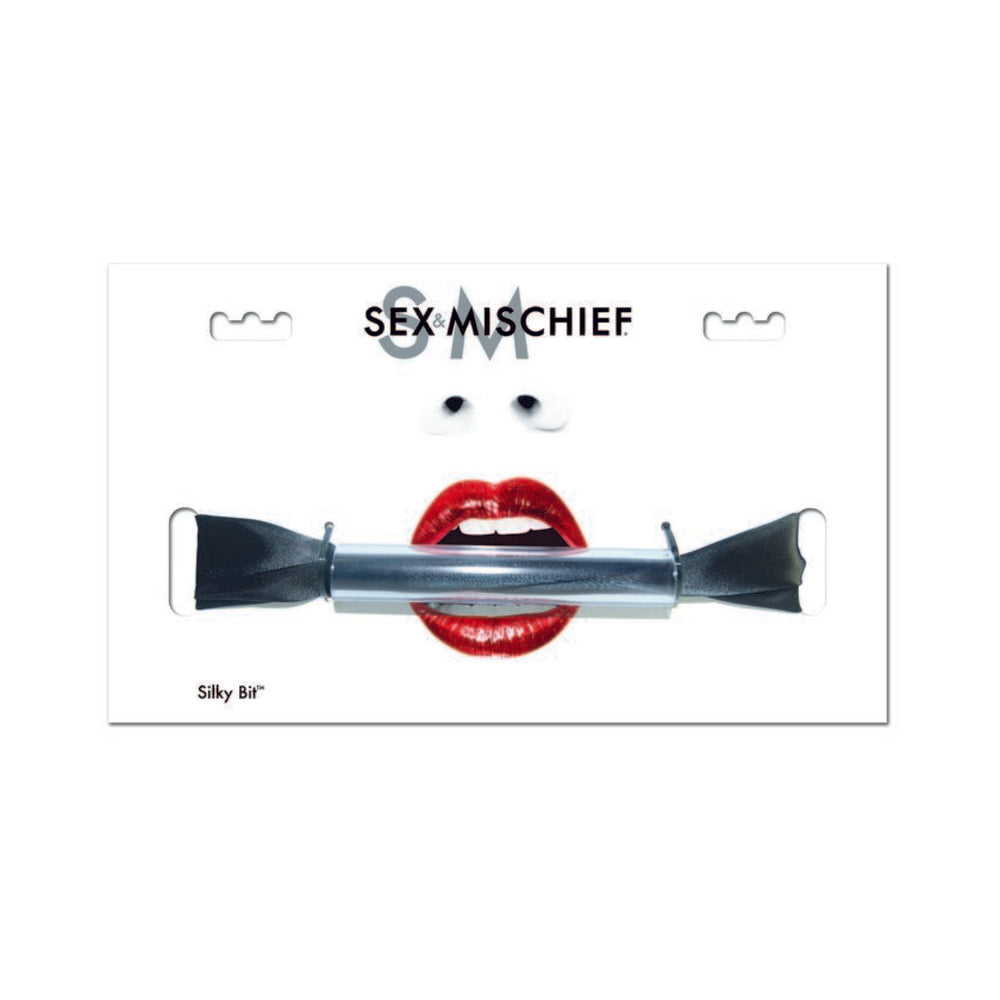 Sex & Mischief Silky Bit Gag Black