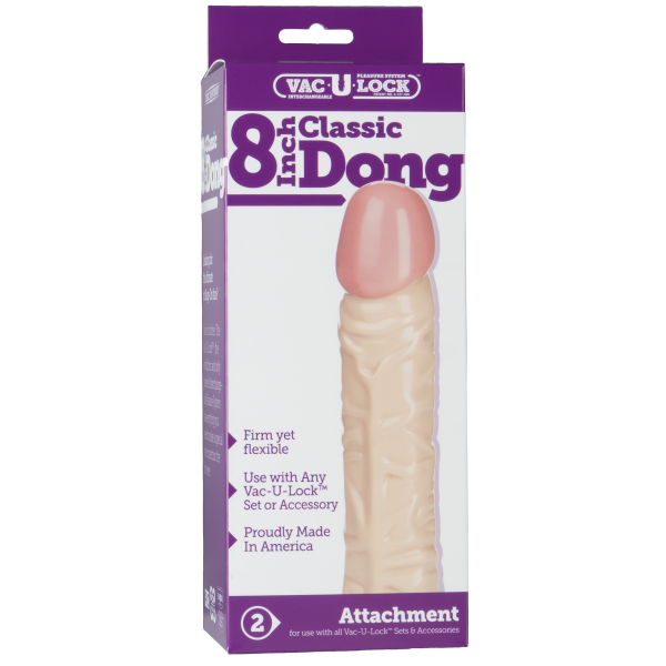 Vac-U-Lock 8" Classic Dong - Beige
