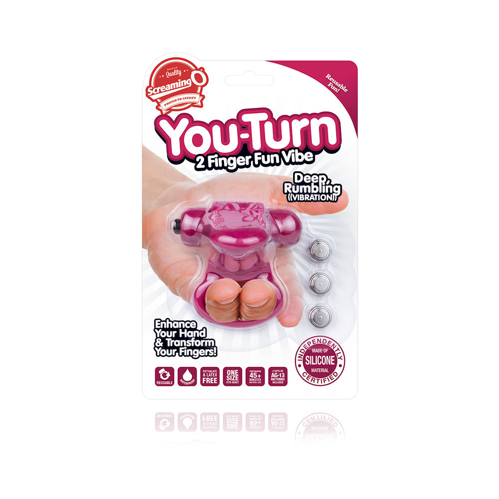 Screaming O You Turn 2 Finger Fun Purple Finger Vibe
