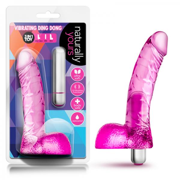 Naturally Yours - Vibrating Ding Dong - Pink
