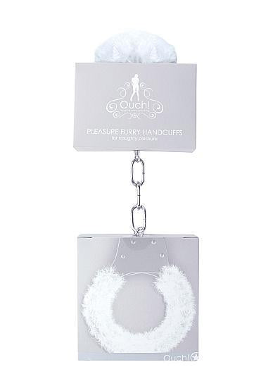 Ouch! Pleasure Handcuffs Furry - White