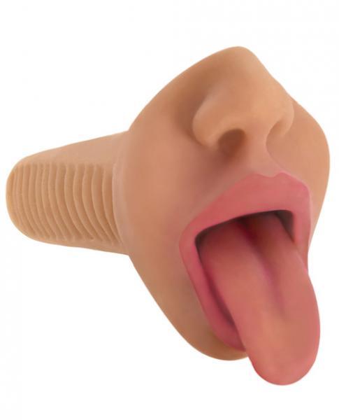 Mistress Selene Vibrating Mouth Stroker- Tan