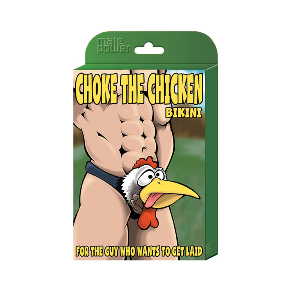 Male Power Novelty Choke The Chckn Bikni Blk 1sz