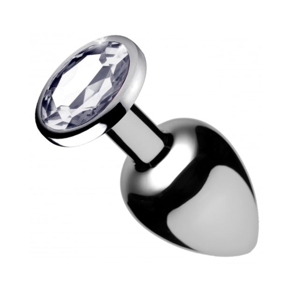 Clear Gem Anal Plug- Medium