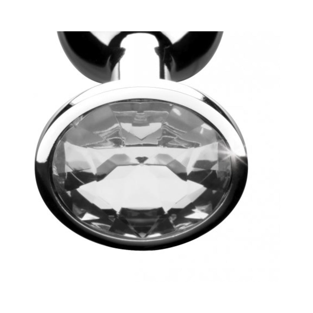 Clear Gem Anal Plug- Medium