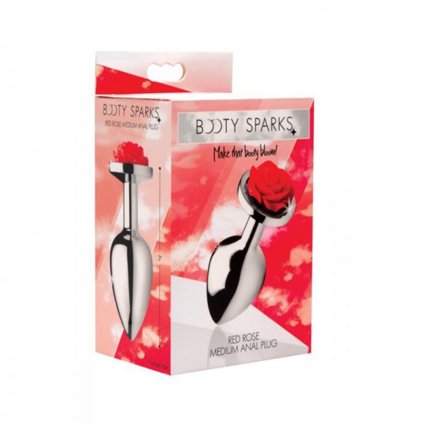 Red Rose Anal Plug- Medium