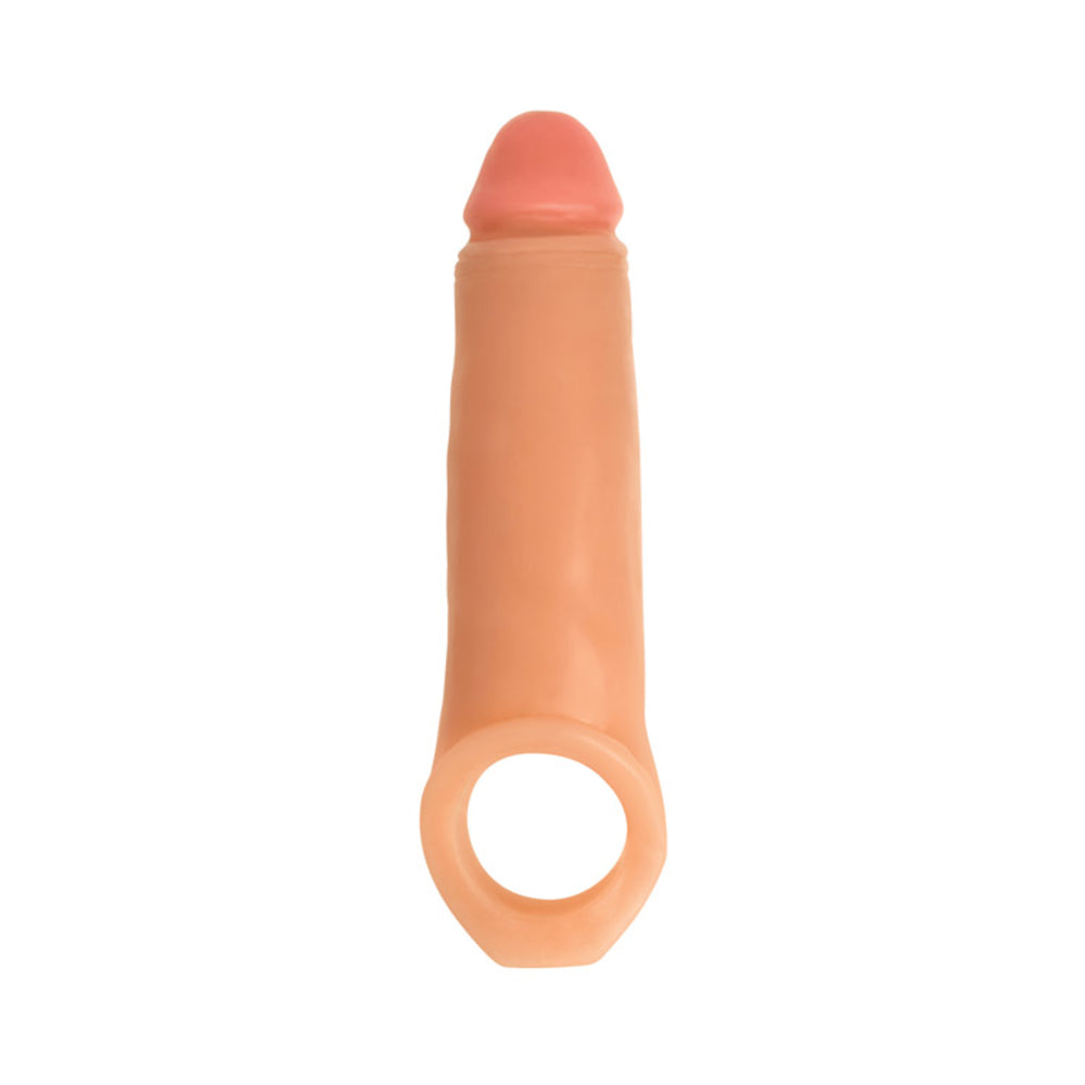 2 Inch Penis Enhancer with Ball Strap - Brown