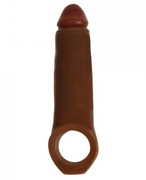 2 Inch Penis Enhancer with Ball Strap - Brown