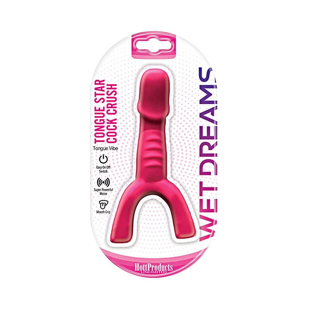Wet Dreams Tongue Star Cock Crush Vibe With Penis Pink