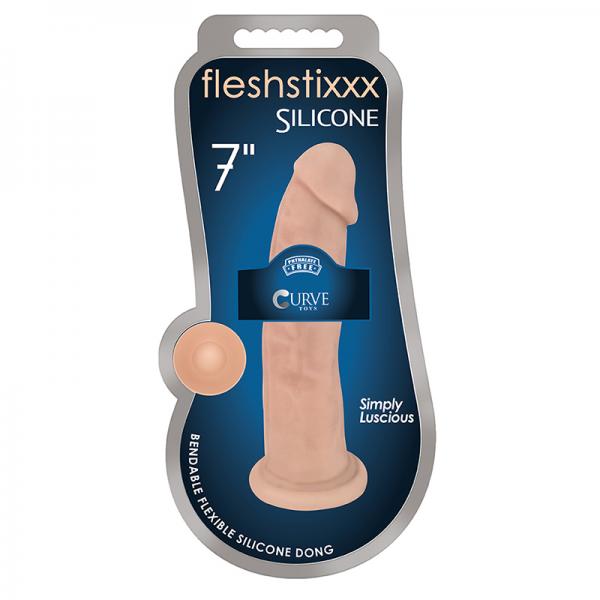Silexpan Light Hypoallergenic Silicone Dildo - 7 Inch