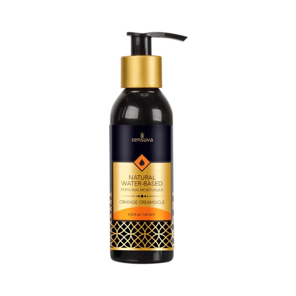 Sensuva Natural Water-based Personal Moisturizer - Orange Creamsicle 4 Fl. Oz. Bottle
