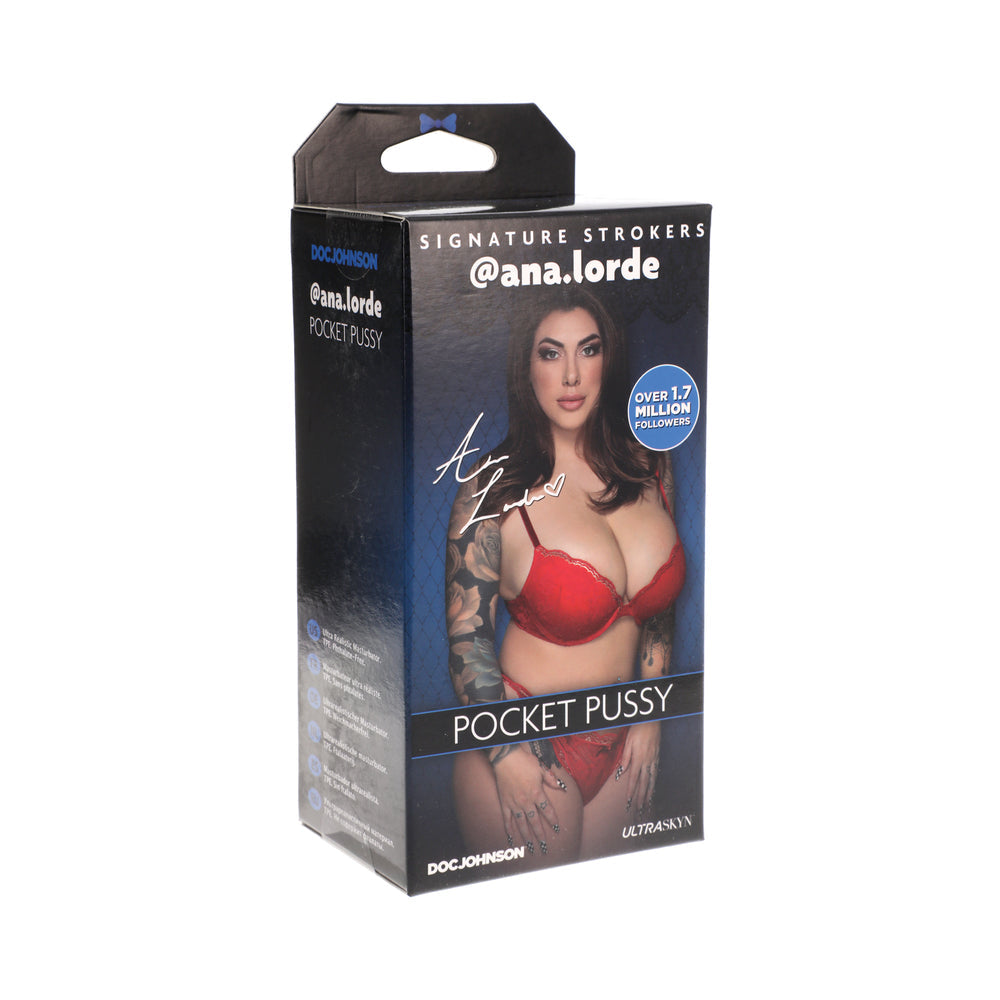 Signature Strokers - Girls Of Social Media - @ana.lorde - Ultraskyn Pocket Pussy Vanilla