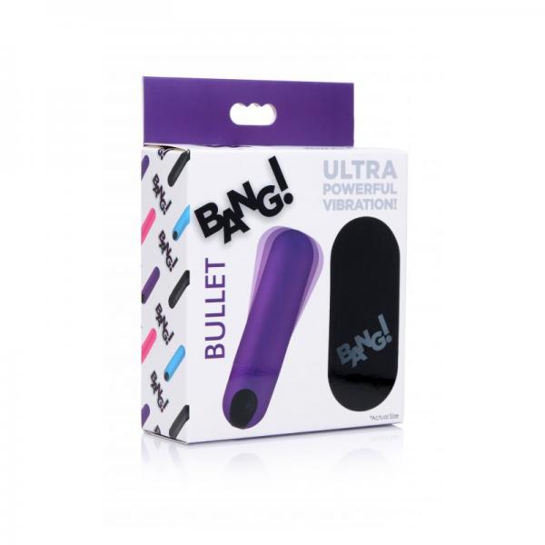 Vibrating Bullet with Remote Control - Purple