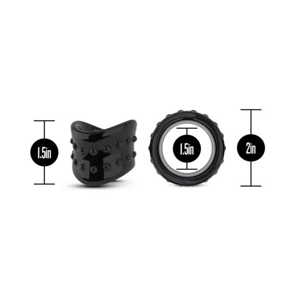 Stay Hard Beef Ball Stretcher Snug X Long 1" Black