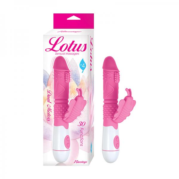 Lotus Sensual Massagers #4 Dual Stimulator Silicone Pink