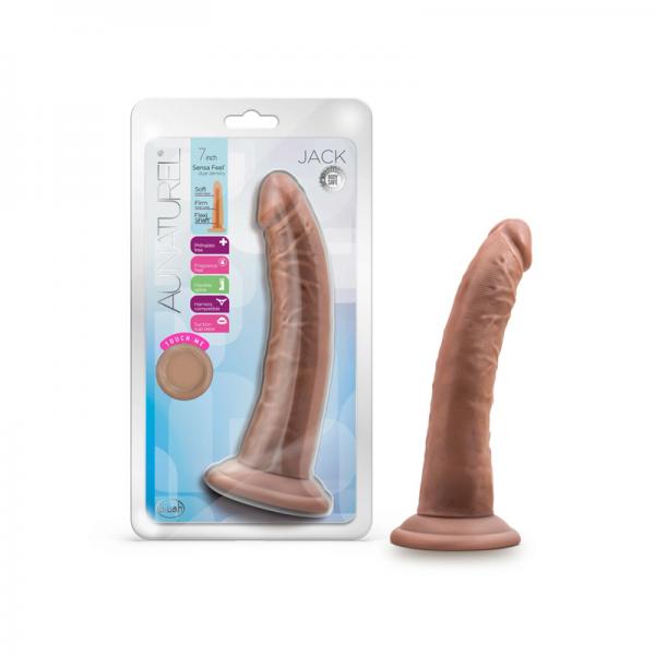 Au Naturel Jack Dildo 7 In. Mocha
