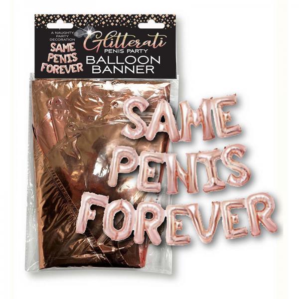 Glitterati Same Penis Balloon Topper