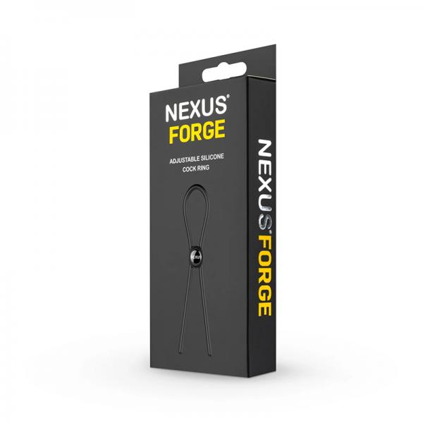 Forge Single Lasso Cock Ring Black