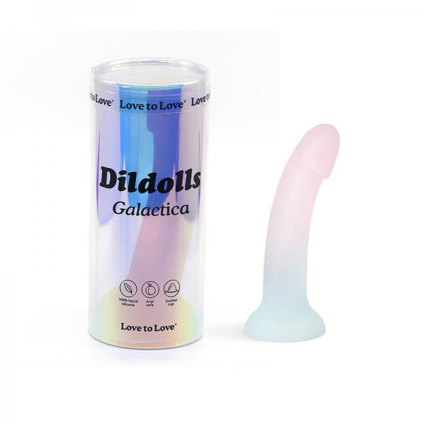 Love To Love Silicone Dildolls Galactica - Unicorn Color W/glitter