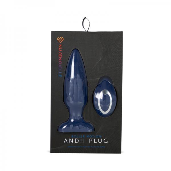 Sensuelle Andii Plug W/roller Navy Blue