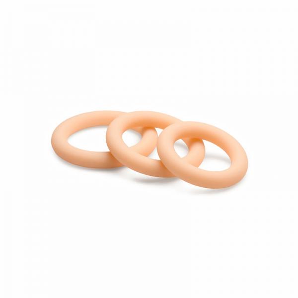 Discreet Silicone Cock Ring Set - Light