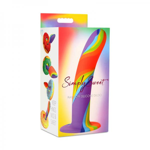 Rainbow Silicone Dildo