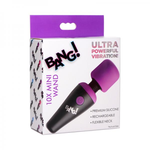 10X Ultra Powerful Silicone Mini Wand - Purple