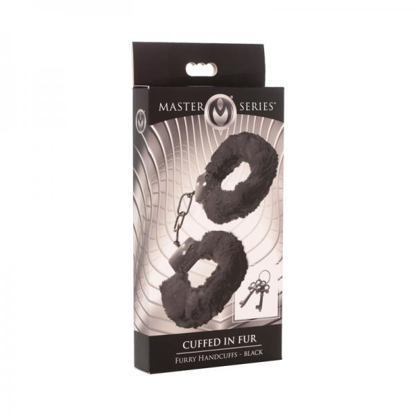 Cuffed In Fur Furry Handcuffs - Black