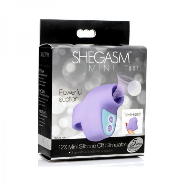 12X Mini Silicone Clit Stimulator - Purple