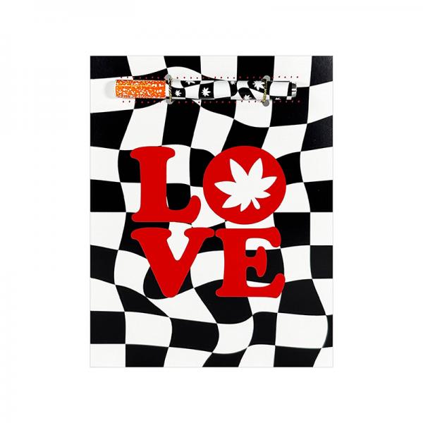 Love Retro Greeting Card W/matchbook