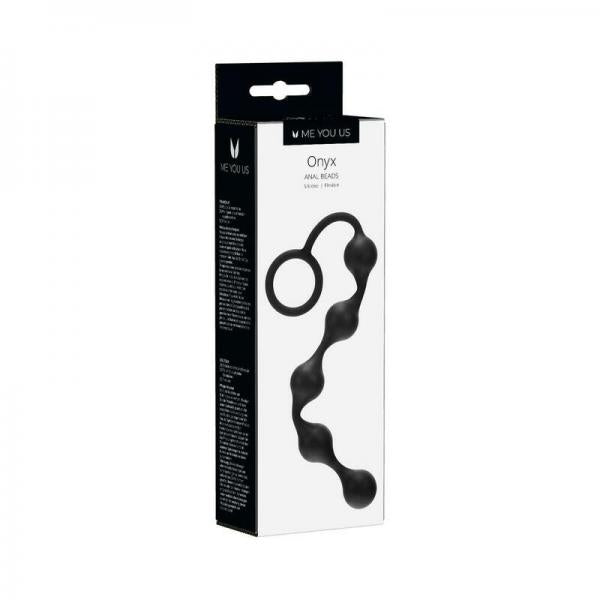 Kinx Onyx Anal Beads Black