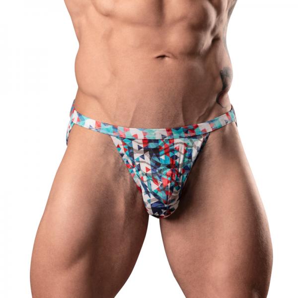 Your Lace Or Mine Jock Red White & Blue S/m