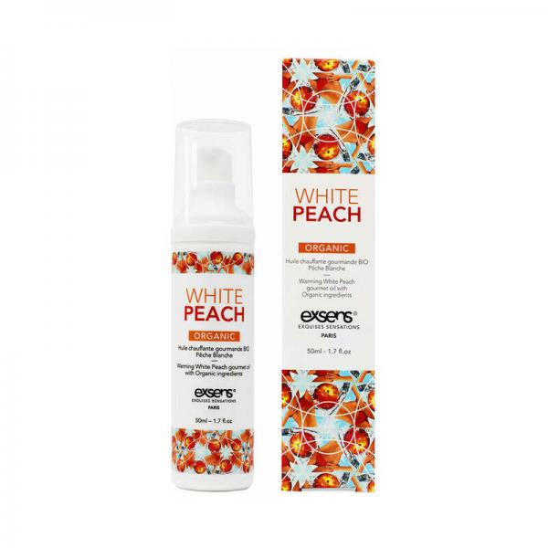 Exsens Of Paris Organic Massage Oil White Peach 1.7oz