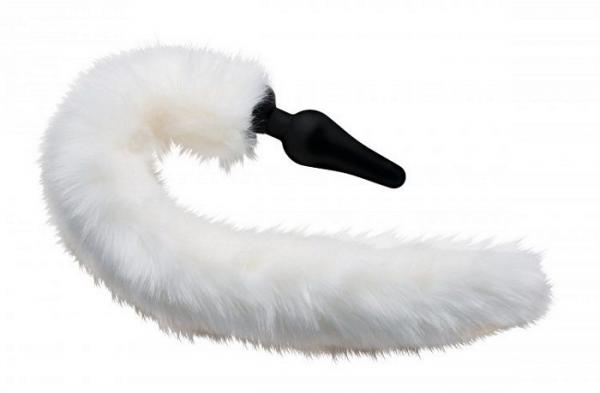 Grey Wolf Tail Anal Plug and Ears Set