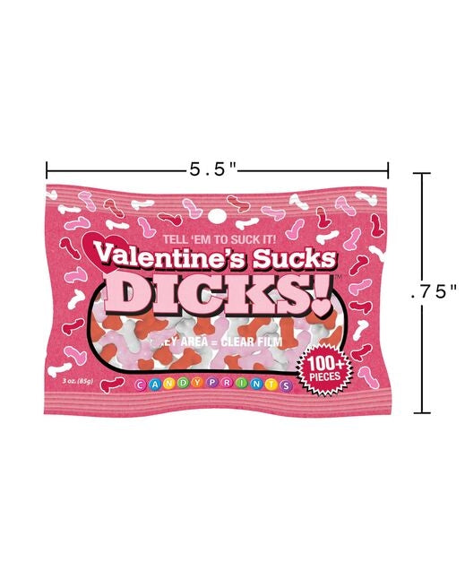 Valentines Sucks Dicks 3 oz. Bag