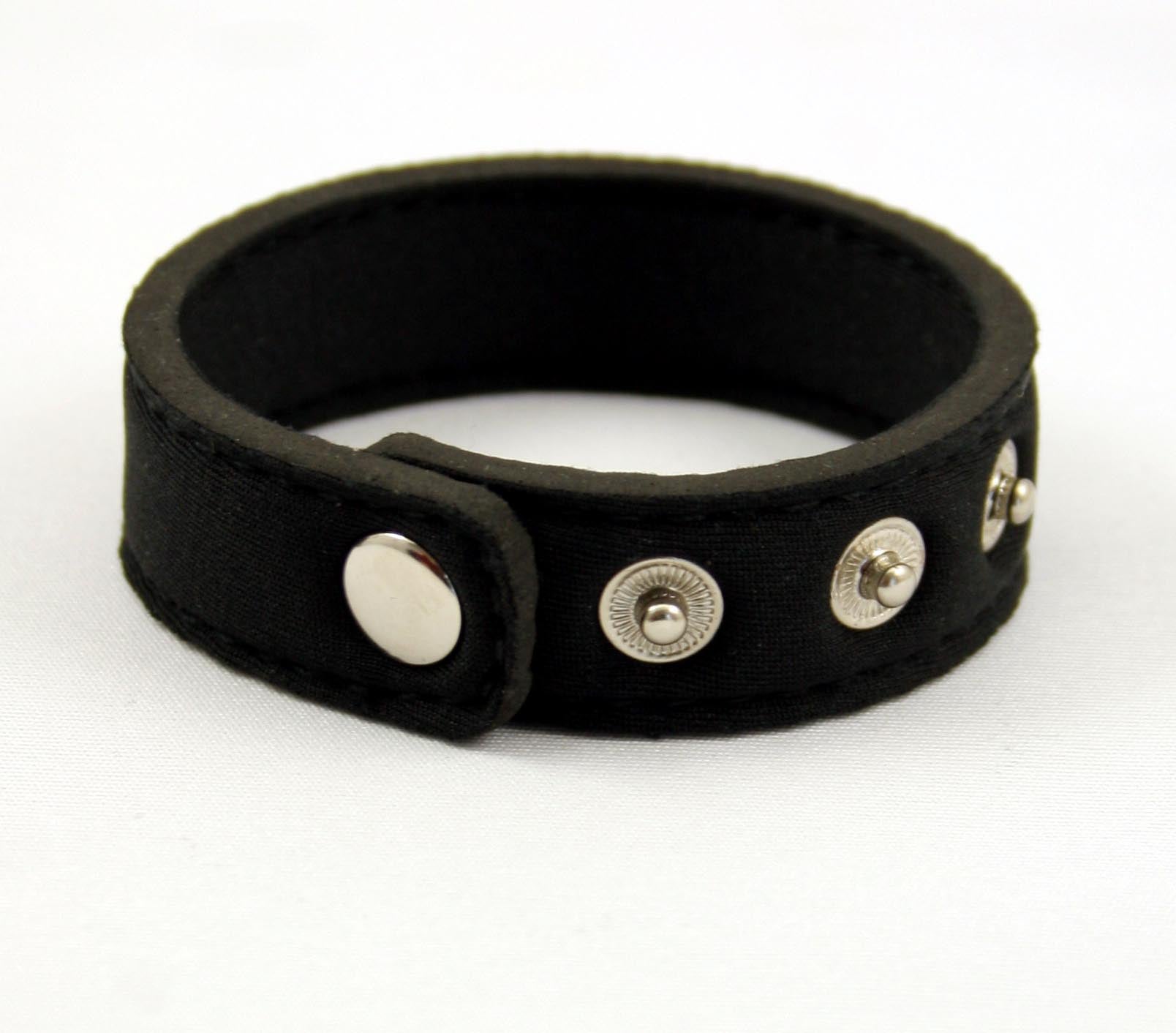 Neoprene Snap Cock Ring Black