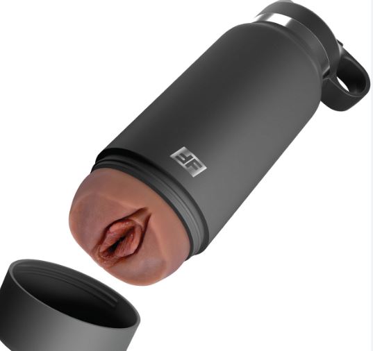 Pdx Plus Fuck Flask Private Pleaser Stroker - Brown/blue