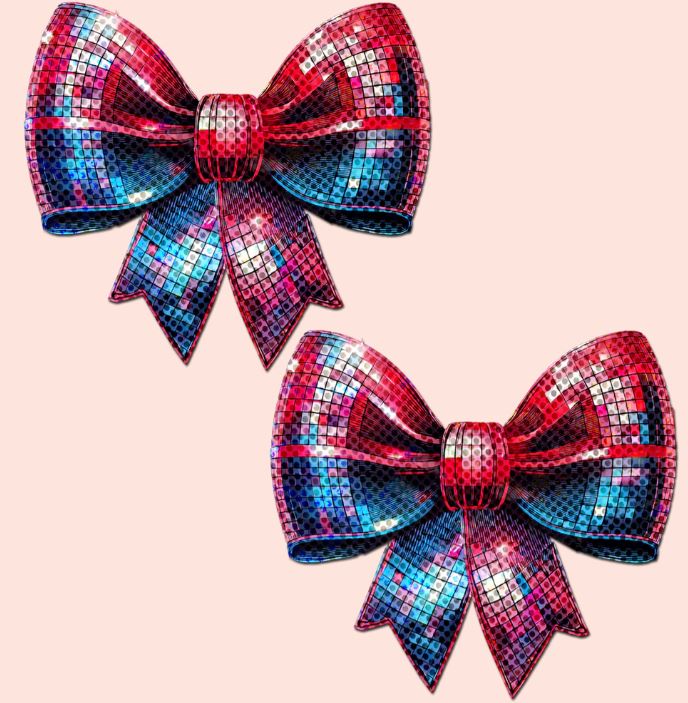 Disco Ball Bow Pasties