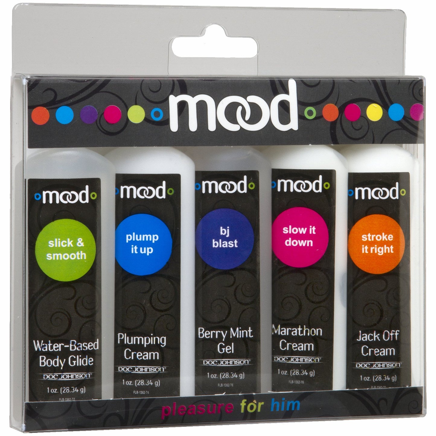 Mood Pleasure For Him 5 Pack 1 oz Bottles