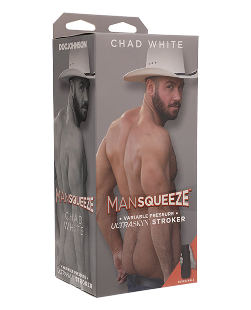 Man Squeeze - Chad White - Ultraskyn Stroker - Ass Vanilla