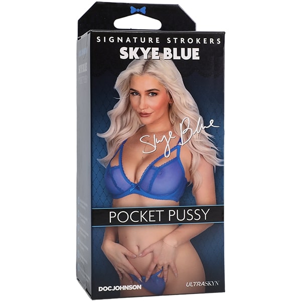 Signature Strokers Skye Blue Ultraskyn Pocket Pussy Beige