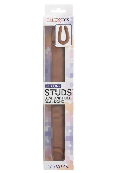 Studs Bend and Hold Dual Dong 12 Brown "