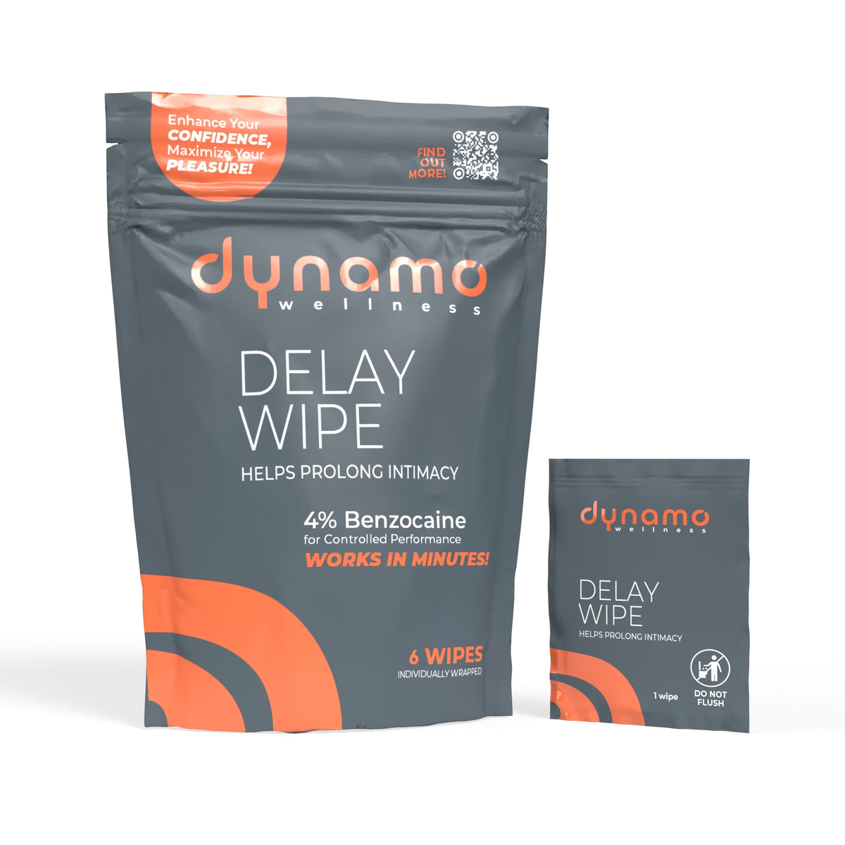 Screaming O Dynamo Wellness Delay Wipe 6 Pack